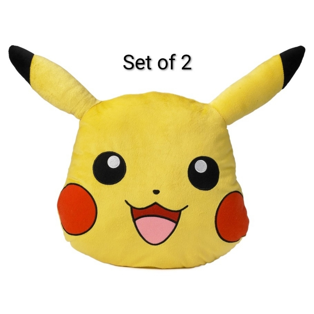 Pokémon Pikachu Shaped Cuddle Pillow Buddy Set Of 2